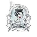 pinup tattoo design idea