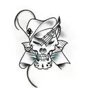 pinup tattoo design idea