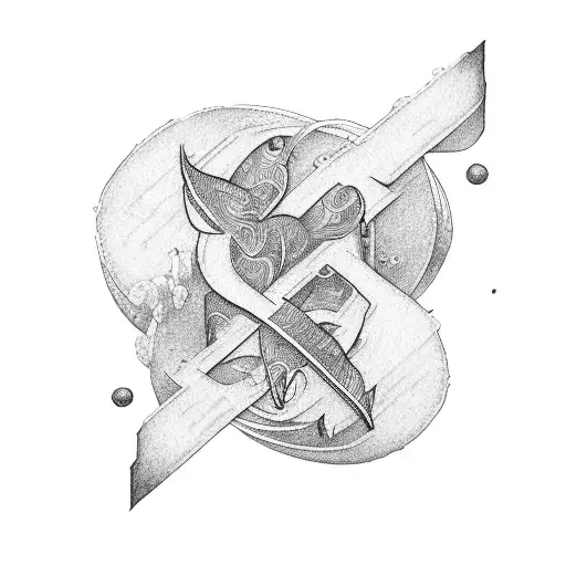 letter A and P tattoo design idea