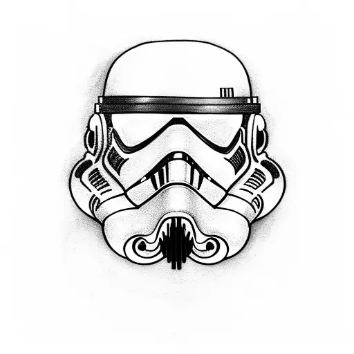 stormtrooper holding the Raygun from call of duty tattoo design idea