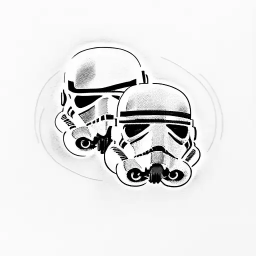 stormtrooper with ray gun from call of duty tattoo design idea