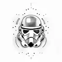 stormtrooper with ray gun from call of duty tattoo design idea