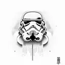 stormtrooper with ray gun from call of duty tattoo design idea