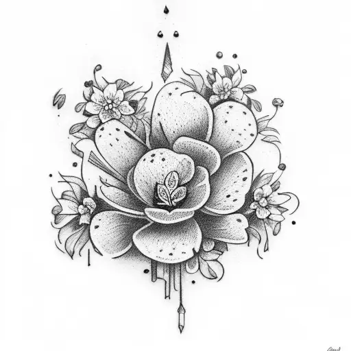 forgetmenot tattoo design idea