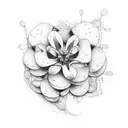 forgetmenot fine line tattoo design idea