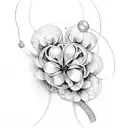 forgetmenot fine line tattoo design idea