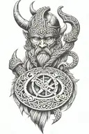 viking symbols tattoo design idea