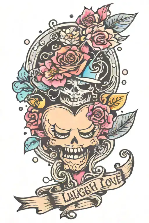 Live Laugh Love tattoo design idea