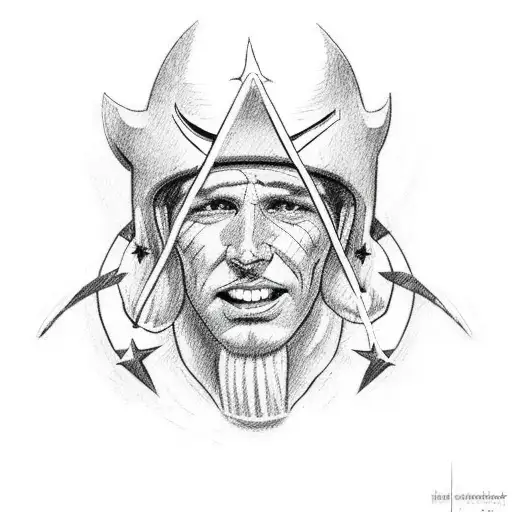 wooden dallas cowboys star tattoo design idea