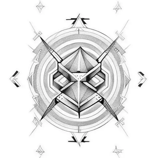 Cyber Sigilism tattoo for hips up side of waist to the ribs tattoo design idea
