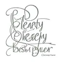 make a clear text saying clearly "BPD best pussy disorder" in a cursive font  tattoo design idea