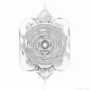 mind labyrinthe tattoo design idea