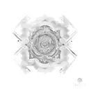 mind labyrinthe tattoo design idea