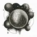 Dyson sphere tattoo design idea