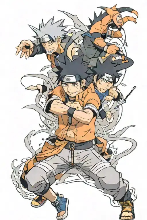 naruto and sasuke tattoo design idea