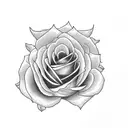 Amelia name with roses  tattoo design idea