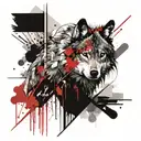 wolf  tattoo design idea