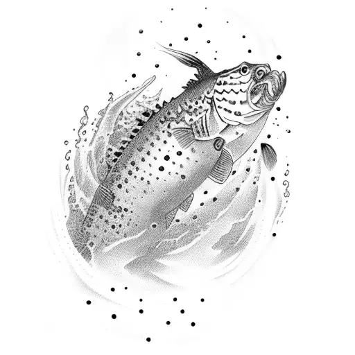 men swim tattoo design idea