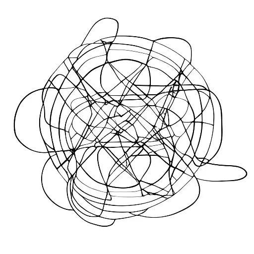 Invisible string linking mom and daughter through the universe tattoo design idea