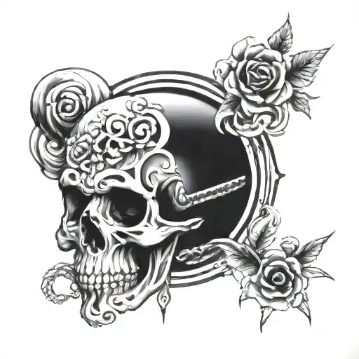 Memento Mori word tattoo design idea