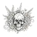 Memento Mori written tattoo design idea
