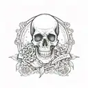 Memento Mori written tattoo design idea