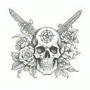 Memento Mori written tattoo design idea