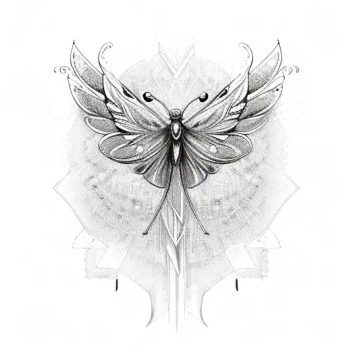 Phoenix Butterfly   tattoo design idea