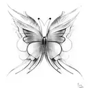 Phoenix Butterfly   tattoo design idea