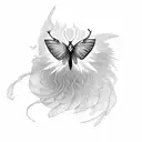 Phoenix Butterfly   tattoo design idea
