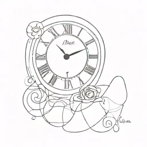 time, lust , tattoo design idea