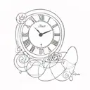 time, lust , tattoo design idea