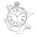 time, lust , tattoo design idea