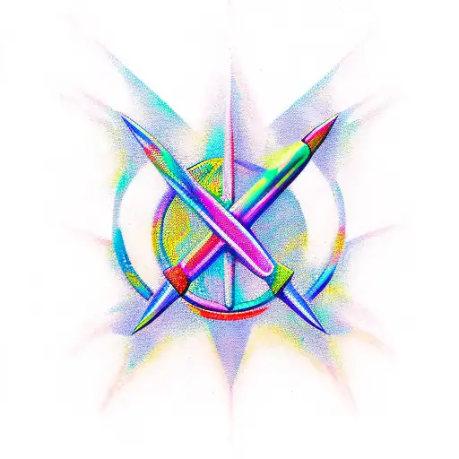 Trident tattoo design idea