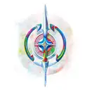 Trident tattoo design idea