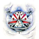 UFO tattoo design idea