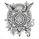 Neda Symbol tattoo design idea