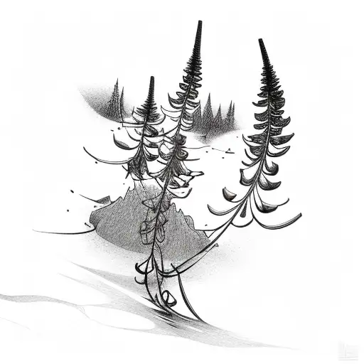 Fireweed tattoo design idea
