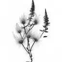 Fireweed tattoo design idea
