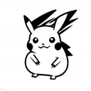 Pikachu sorprendido  tattoo design idea