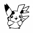 Pikachu sorprendido  tattoo design idea