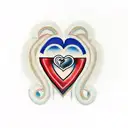 RJ with a red heart between the R&J with 01/08/1994 under tattoo design idea