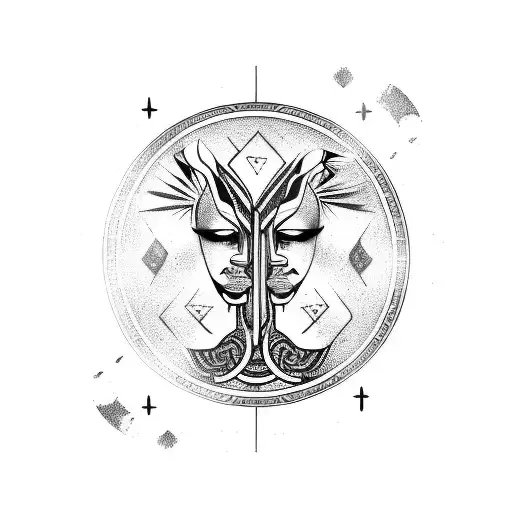 gemini  tattoo design idea
