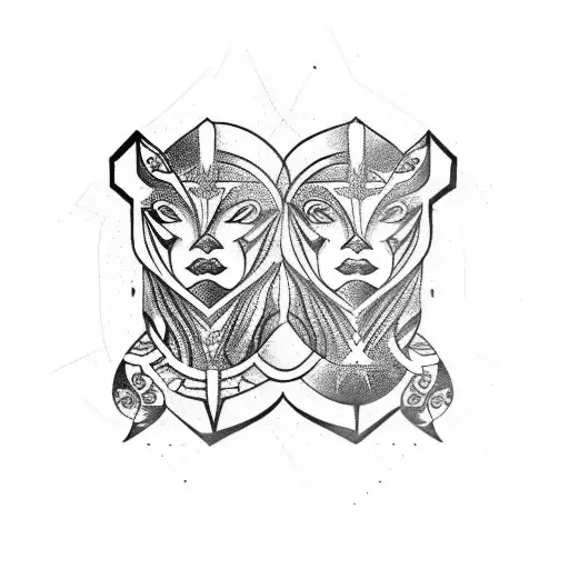 gemini  tattoo design idea