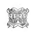 gemini  tattoo design idea
