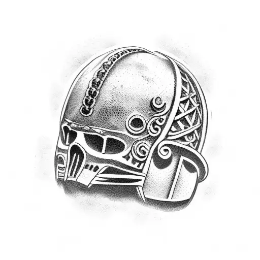 roman coliseum and ares tattoo design idea