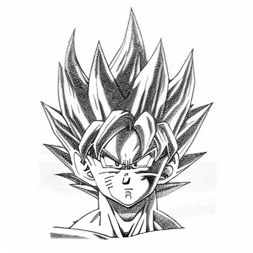 goku and vegeta tattoo design idea