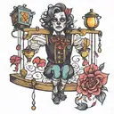marionette being controlled tattoo design idea