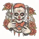 marionette being controlled tattoo design idea