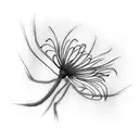 spider lily tattoo design idea